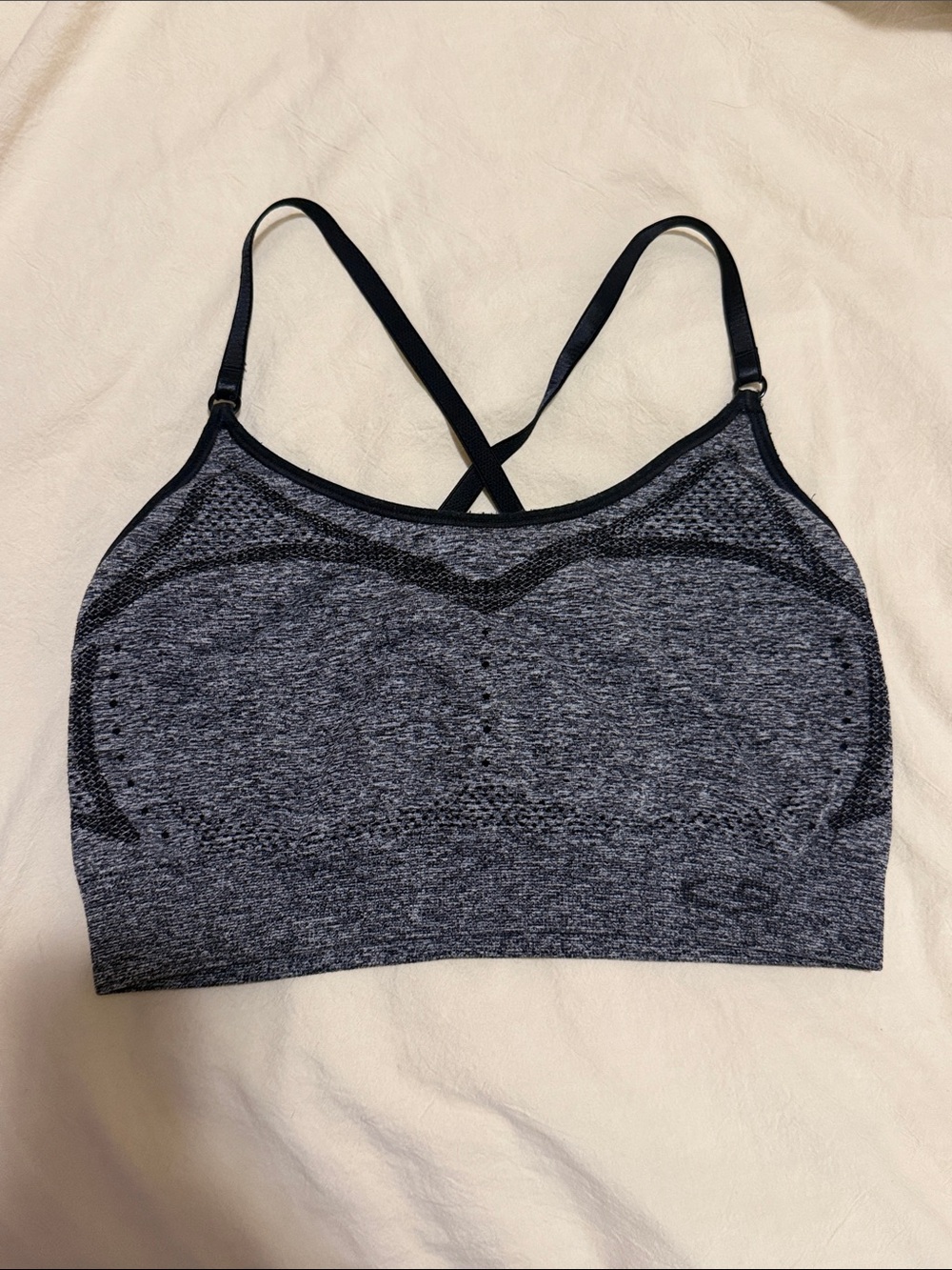 Champion Charcoal Seamless Crossback Sports Bralette - Medium